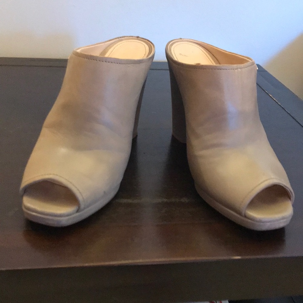 Prada Grey Wedge Slide